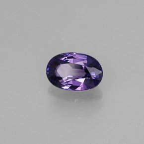 0,55 ctw natürlicher violetter Saphir, Oval Schliff, VS