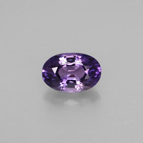 0,70 ctw natürlicher violetter Saphir, Oval Schliff, VS