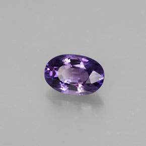 0,70 ctw natürlicher violetter Saphir, Oval Schliff, VS