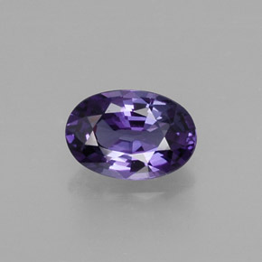 0,56 ctw natürlicher violetter Saphir, Oval Schliff, VS