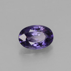 0,56 ctw natürlicher violetter Saphir, Oval Schliff, VS