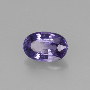0,61 ctw natürlicher violetter Saphir, Oval Schliff, VS-SI