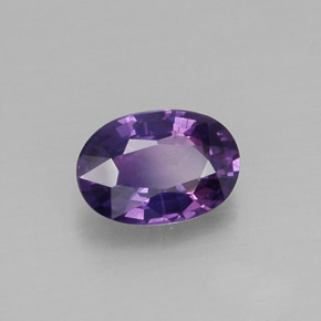 0,60 ctw natürlicher violetter Saphir, Oval Schliff, VS
