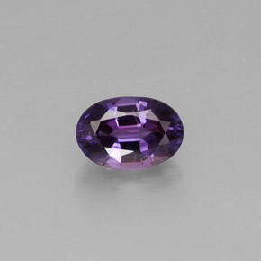 0,67 ctw natürlicher violetter Saphir, Oval Schliff, VS