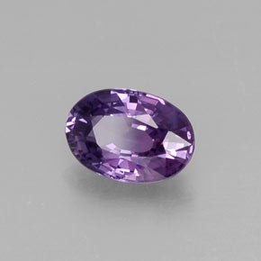 0,61 ctw natürlicher violetter Saphir, Oval Schliff, VS