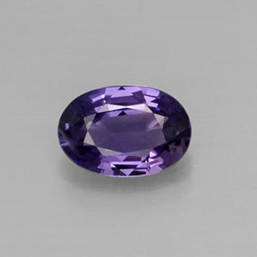 0,56 ctw natürlicher violetter Saphir, Oval Schliff, VS