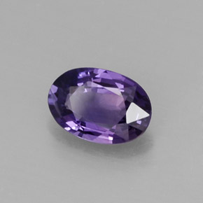 0,56 ctw natürlicher violetter Saphir, Oval Schliff, VS