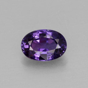0,64 ctw natürlicher violetter Saphir, Oval Schliff, VS