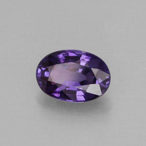 0,64 ctw natürlicher violetter Saphir, Oval Schliff, VS
