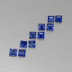  ct natürliche blauer Saphir-Edelsteine, Quadrat, VVS-VS
