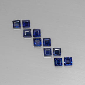  ct natürliche blauer Saphir-Edelsteine, Quadrat, VVS-VS