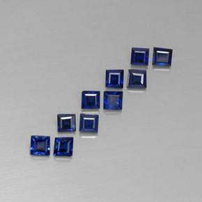  ct natürliche blauer Saphir-Edelsteine, Quadrat, VVS-VS