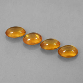 2,43 ct natürliche orangefarbener Saphir-Edelsteine, Transparent, Transparent / Lichtdurchlässig