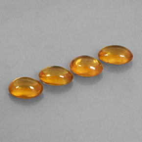 2,43 ct natürliche orangefarbener Saphir-Edelsteine, Transparent, Transparent / Lichtdurchlässig