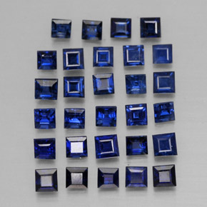  ct natürliche blauer Saphir-Edelsteine, Quadrat, VVS-VS