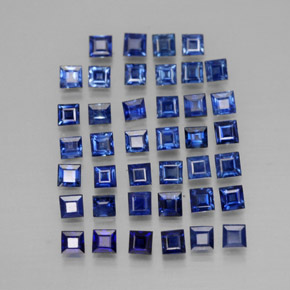  ct natürliche blauer Saphir-Edelsteine, Quadrat, VVS-VS