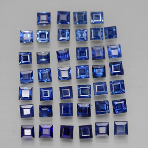  ct natürliche blauer Saphir-Edelsteine, Quadrat, VVS-VS