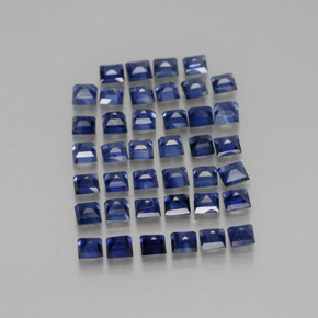  ct natürliche blauer Saphir-Edelsteine, Quadrat, VVS-VS