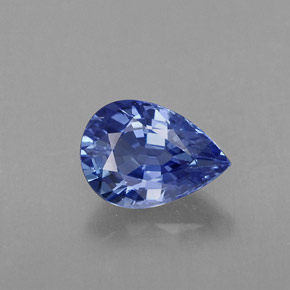 1,00 ctw natürlicher blauer Saphir, Birnenform, VVS-VS