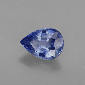 1,00 ctw natürlicher blauer Saphir, Birnenform, VVS-VS