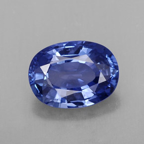 2,23 ctw natürlicher blauer Saphir, Oval Schliff, VS