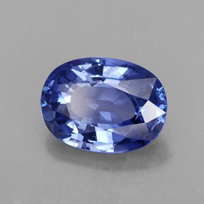 2,23 ctw natürlicher blauer Saphir, Oval Schliff, VS