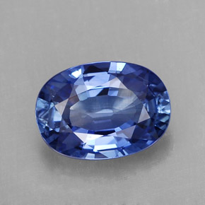 2,32 ctw natürlicher blauer Saphir, Oval Schliff, VVS-VS
