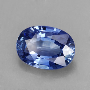 2,32 ctw natürlicher blauer Saphir, Oval Schliff, VVS-VS