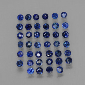  ct natürliche blauer Saphir-Edelsteine, Rundschliff, VVS-VS