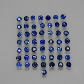  ct natürliche blauer Saphir-Edelsteine, Rundschliff, VVS-VS