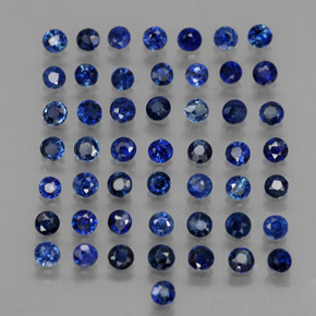  ct natürliche blauer Saphir-Edelsteine, Rundschliff, VVS-VS