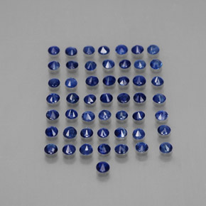  ct natürliche blauer Saphir-Edelsteine, Rundschliff, VVS-VS