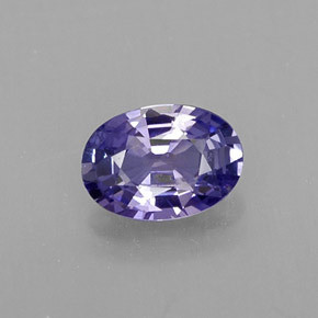 0,53 ctw natürlicher violetter Saphir, Oval Schliff, SI
