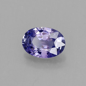 0,53 ctw natürlicher violetter Saphir, Oval Schliff, SI