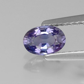 0,57 ctw natürlicher violetter Saphir, Oval Schliff, VVS-VS