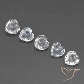 1.69 ct natürliche Bläulich-weiß Saphir-Edelsteine, Herz, VVS