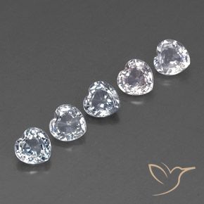 1.95 ct natürliche Bläulich-weiß Saphir-Edelsteine, Herz, VVS