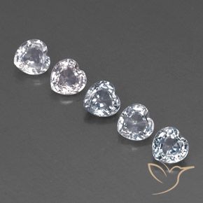 1.95 ct natürliche Bläulich-weiß Saphir-Edelsteine, Herz, VVS