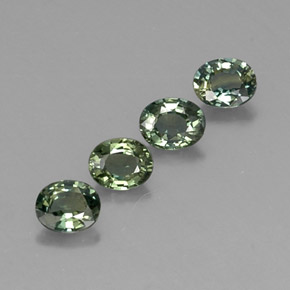  ct natürliche grüner Saphir-Edelsteine, Oval Schliff, VVS-VS