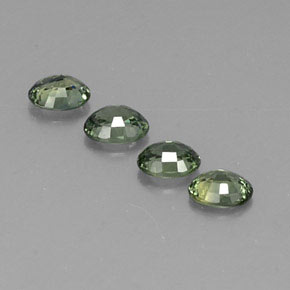  ct natürliche grüner Saphir-Edelsteine, Oval Schliff, VVS-VS