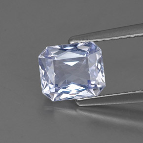 1,37 ctw natürlicher violetter Saphir, Smaragdschliff, VS-SI