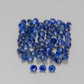  ct natürliche blauer Saphir-Edelsteine, Rundschliff, VVS-VS