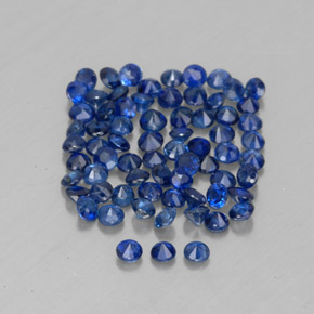  ct natürliche blauer Saphir-Edelsteine, Rundschliff, VVS-VS