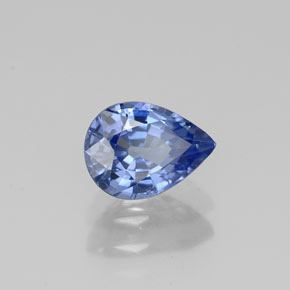 1,02 ctw natürlicher blauer Saphir, Birnenform, VS