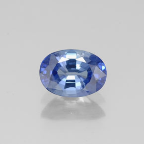 0,96 ctw natürlicher blauer Saphir, Oval Schliff, VS
