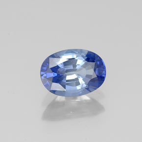 0,96 ctw natürlicher blauer Saphir, Oval Schliff, VS