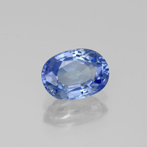 1,18 ctw natürlicher blauer Saphir, Oval Schliff, VS