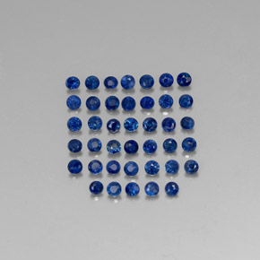  ct natürliche blauer Saphir-Edelsteine, Rundschliff, VVS-VS
