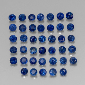  ct natürliche blauer Saphir-Edelsteine, Rundschliff, VVS-VS