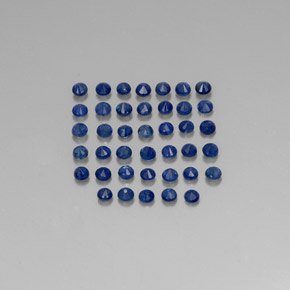  ct natürliche blauer Saphir-Edelsteine, Rundschliff, VVS-VS